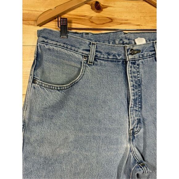 Harley-Davidson Vintage Men's Light Blue Relaxed Fit Jeans Size 36 Inseam 30 - Picture 2 of 14